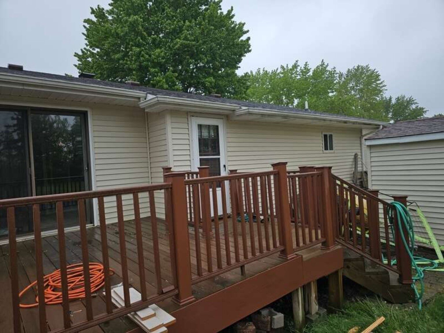 Home before construction of the new addition