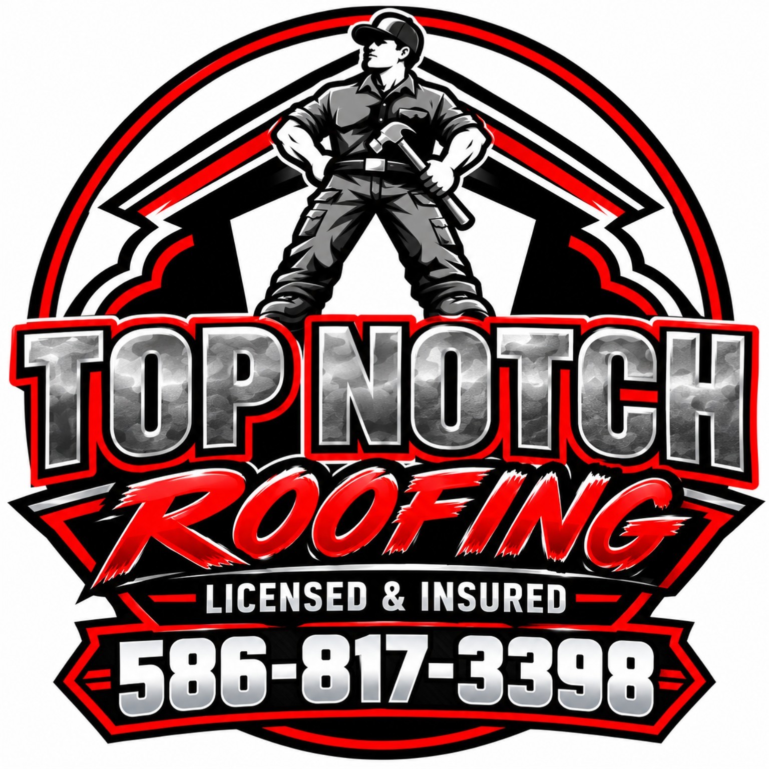 Top Notch Roofing — Licensed & Insured